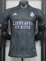 24/25 RMA Grey Black Special Edition Player Version Soccer Jersey