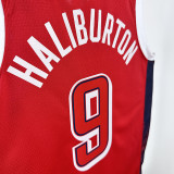 2024 Olympic Game USA HALLIBURTON # 9 Red Basketball Jersey