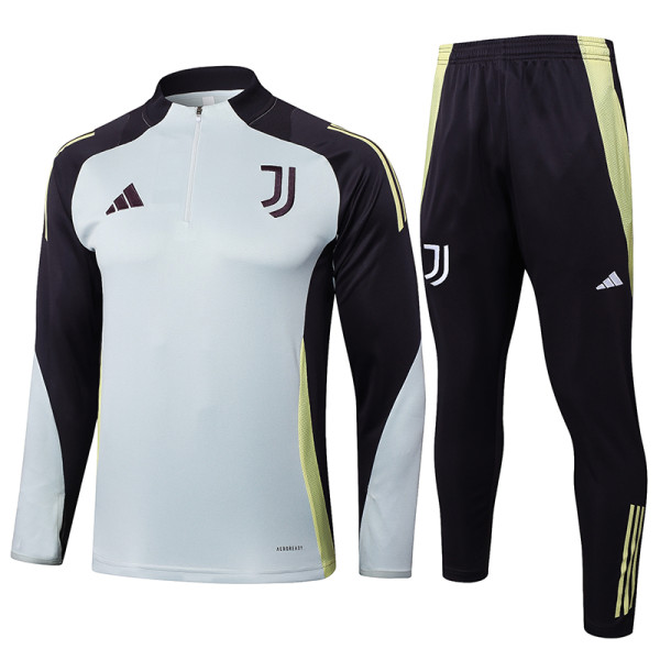 25/26  JUV Light Gray  Half Pull Tracksuit  (半拉链)