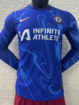 24 /25 CHE Home （With Advertisements）Player Version Long Sleeve Soccer Jersey（胸前广告）