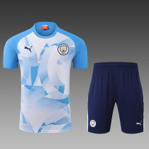 24/25 Man City  Blue & White Training Short Suit