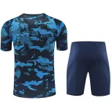 24/25 Napoli Black Blue Training Short Suit