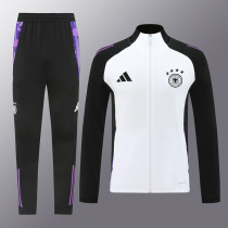 24/25  Germany Black White Jacket Tracksuit(02)