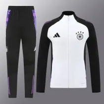 24/25  Germany Black White Jacket Tracksuit(02)