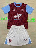 24/25 Burnley FC Home  Kids Soccer Jersey(胸前带DUDE)