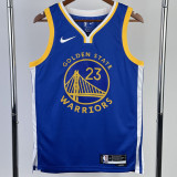 22/23 WARRIORS GREEN #23 Blue Top Quality Hot Pressing NBA Jersey (V领)