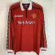 1998 Man Utd Home Long Sleeve Retro Soccer Jersey (长袖)