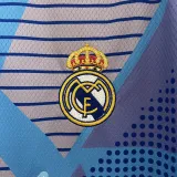 24/25 RMA  Blue Goalkeeper  Fans Soccer Jersey