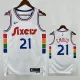 24/25 76ERS EMBIID  # 21 City Edition Top Quality Hot Pressing Retro NBA Jersey