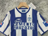 2001/2002 Pachuca Home Retro Soccer Jersey(Print all sponsors/全广告)
