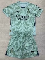 24/25 ACM Light Green Goalkeeper  Kids  Soccer Jersey
