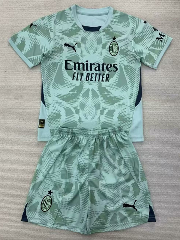 24/25 ACM Light Green Goalkeeper  Kids  Soccer Jersey