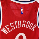 24/25 Clippers WESTBROOK #0 Red Top Quality Hot Pressing NBA Jersey (Trapeze Edition) 飞人版