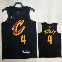 22/23 Cleveland Cavaliers MOBLEY #4 Black Top Quality Hot Pressing NBA Jersey (Trapeze Edition)