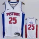 22/23 Pistons ROSE #25 White Top Quality Hot Pressing NBA Jersey