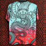 24/25 RMA Blue and Red Gradient Dragon Pattern EditionTraining Shirts(蓝红渐变皇马龙纹版)
