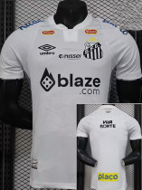 24/25 Santos FC Home Player Version Soccer Jersey(Print All Sponsor)(全广告、背上NVA~SRTE)
