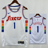 24/25 76ERS HARDEN  # 1City Edition Top Quality Hot Pressing Retro NBA Jersey