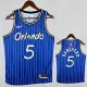 18/19 Magic BANCAIRO #5 Retro Striped Blue Top Quality Hot Pressing NBA Jersey 复古 条纹蓝色