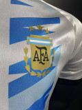 24/25 Argentina White Blue Special Edition  Player Version Soccer Jersey