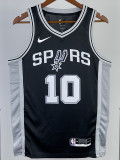 22/23 SA Spurs SOCHAN #10 Black Top Quality Hot Pressing NBA Jersey