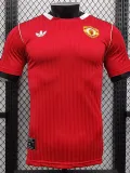 25/26  Man Utd leisure Red Retro  Player Version T-shirt
