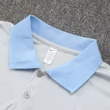 24/25 TOT White Grey Polo Collar Pants Set(C1116)