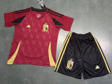 2024 Belgium Home Kids Soccer Jersey