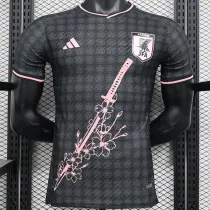 24/25 Japan Black（Pink knife）Player Version Soccer Jersey（粉黑袖口）