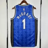23/24 Magic McGRADY #1 Dark Blue Top Quality Hot Pressing NBA Jersey (Retro Logo)(V领)