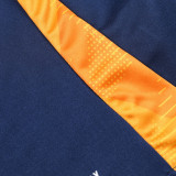 24/25 RMA Royal Blue& Blue sleeves  Half Pull Tracksuit  (白蓝袖半拉链)