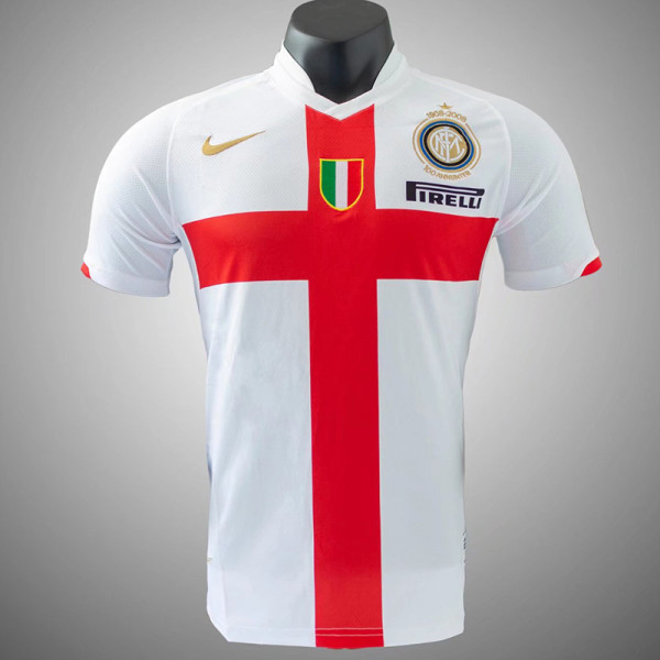 2007/2008 INT 100th Anniversary White Retro Soccer Jersey