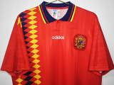 1994 Spain Home Red Retro Soccer Jersey