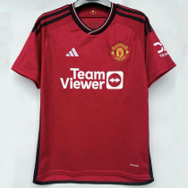 23/24 Man Utd Home 1:1 Fans Soccer Jersey