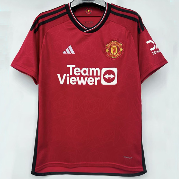 23/24 Man Utd Home 1:1 Fans Soccer Jersey