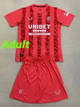 24/25 Rangers Red Goalkeeper Adult Suit Fans Soccer Jersey（成人套装）