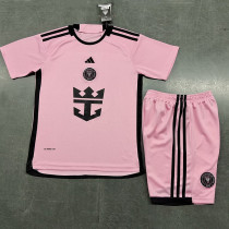 24/25 Inter Miami Home Kids Soccer Jersey