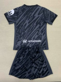 24/25  ATM Black Goalkeeper Kids Soccer Jersey(左袖带白广告）