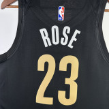 23/24 Grizzlies ROSE #23 Black City Edition Top Quality Hot Pressing NBA Jersey