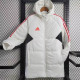 23/24 AD White Hooded Cotton Coat Red Edge (红色边) 棉衣