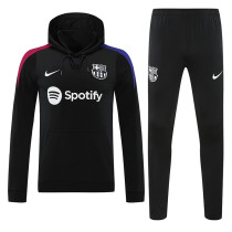 24/25  BAR Black Hooded  Tracksuit(白色胸花）