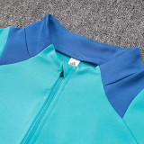 24/25  Ajax Sky Blue Half Pull Tracksuit  (半拉链)