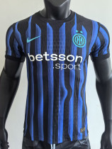 25/26  INT Blue Special Edition  Player Version Soccer Jersey(带广告）