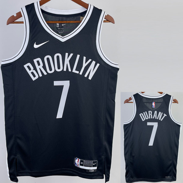 22/23 Nets DURANT #7 Black Top Quality Hot Pressing NBA Jersey