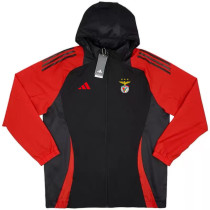 24/25 Benfica Red & Black Hooded Windbreaker