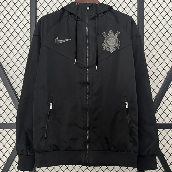 24/25 Corinthians Black Windbreaker