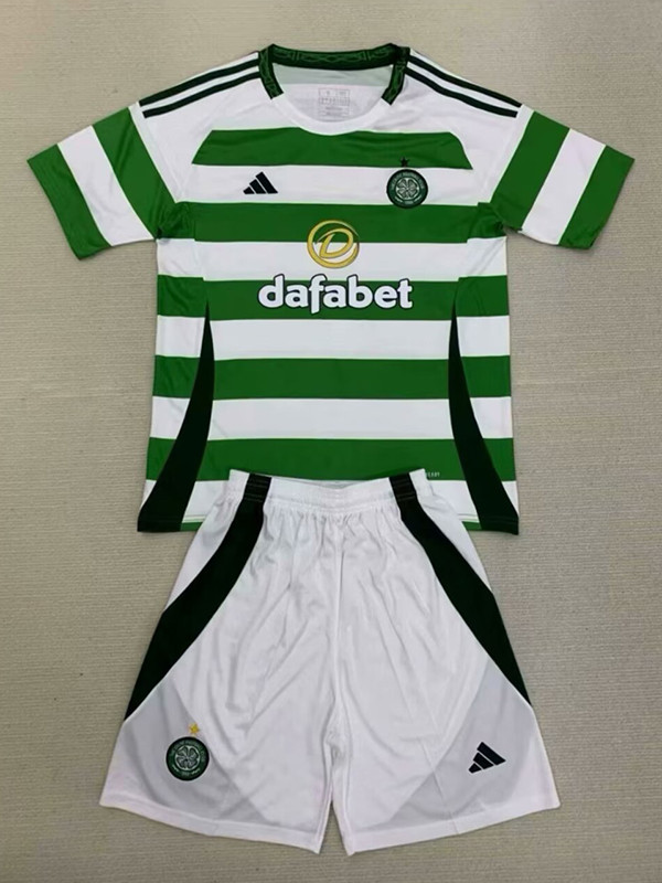 24/25 Celtic Home Kids Soccer Jersey