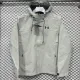 24/25 UA White Single Layer Hooded Windbreaker#F707