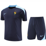 24/25 France Royal BlueTraining Short Suit