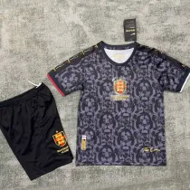 24/25 England Black Lion Head Special Edition  Kids Soccer Jersey